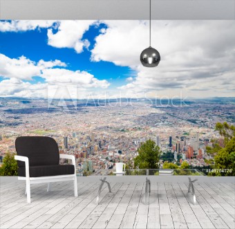 Picture of View on cityscape of Bogota from Monserrate in Colombia